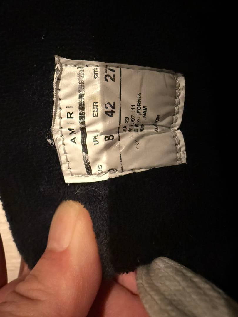 AMIRI アミリ　MMA-1 ホワイト/ブラック スニーカー42