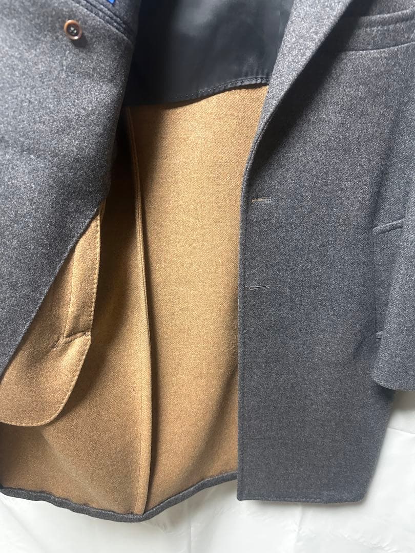 Gabo 44 ウールフランネル ダブルフェイスシングル3Bチェスターコート