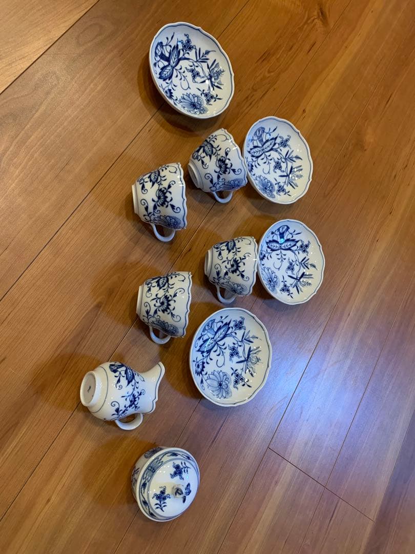 マイセン　ブルーオニオン　ティーセット