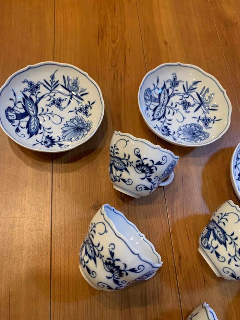 マイセン　ブルーオニオン　ティーセット