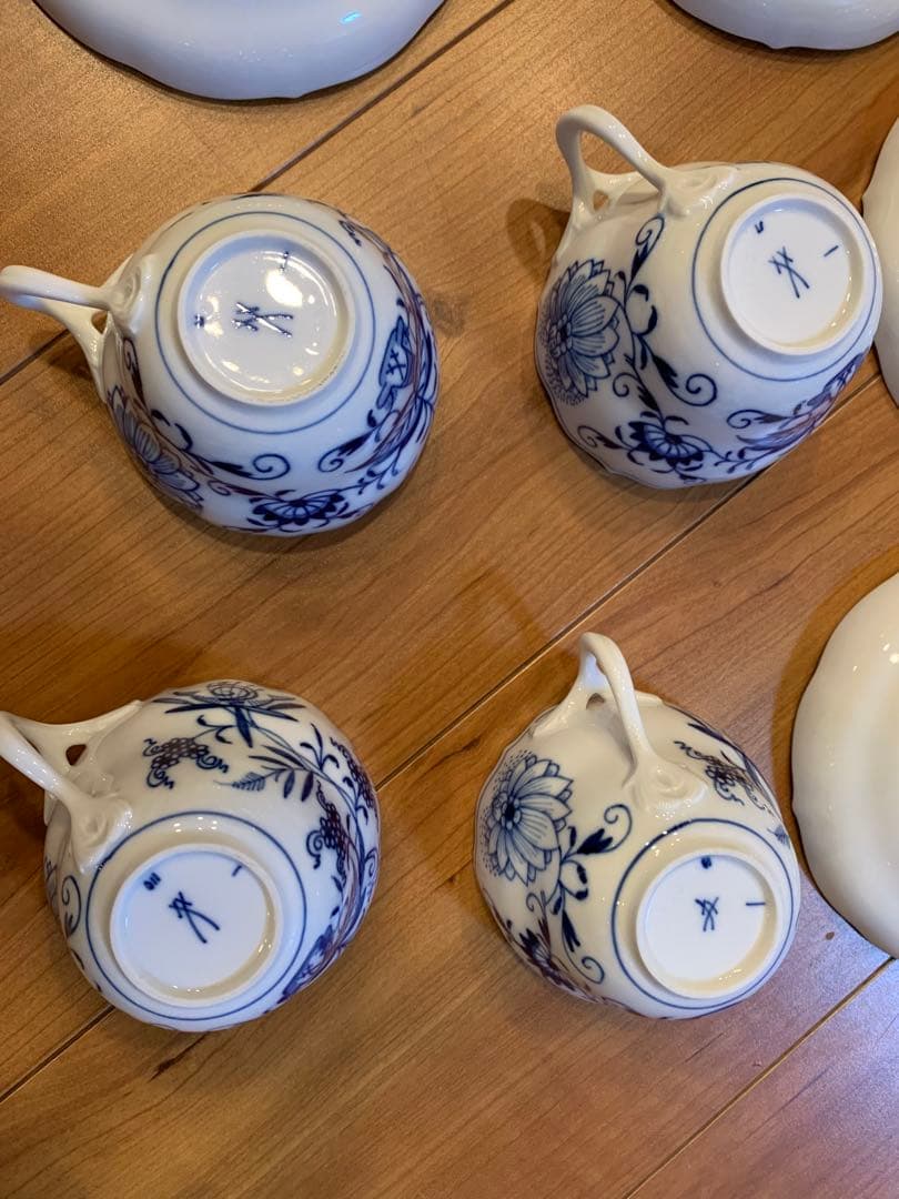 マイセン　ブルーオニオン　ティーセット