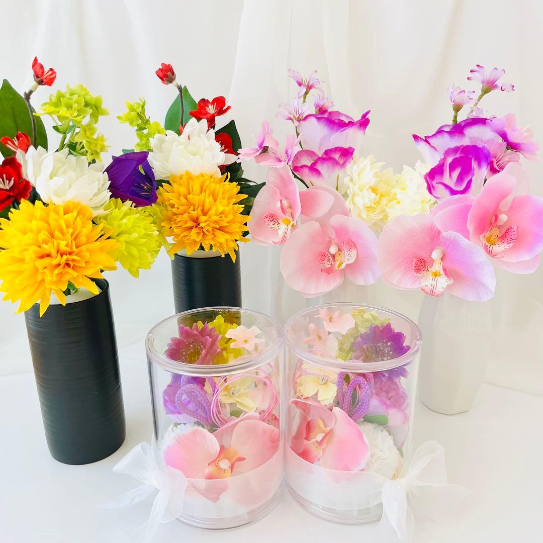 いいね不要様 オーダー 仏花 2対 ケース入り 仏花 一対