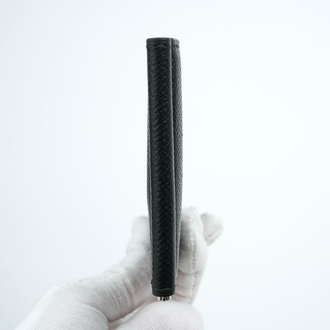 ✨未使用展示品・箱購入カード付き✨　ダンヒル　マネークリップ　ロゴ刻印　本革