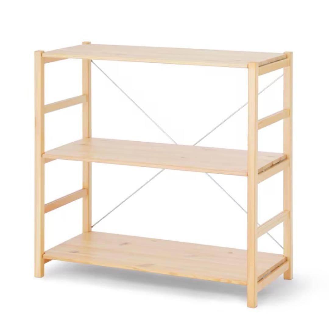 無印 パイン材 ユニットシェルフ 86cm小