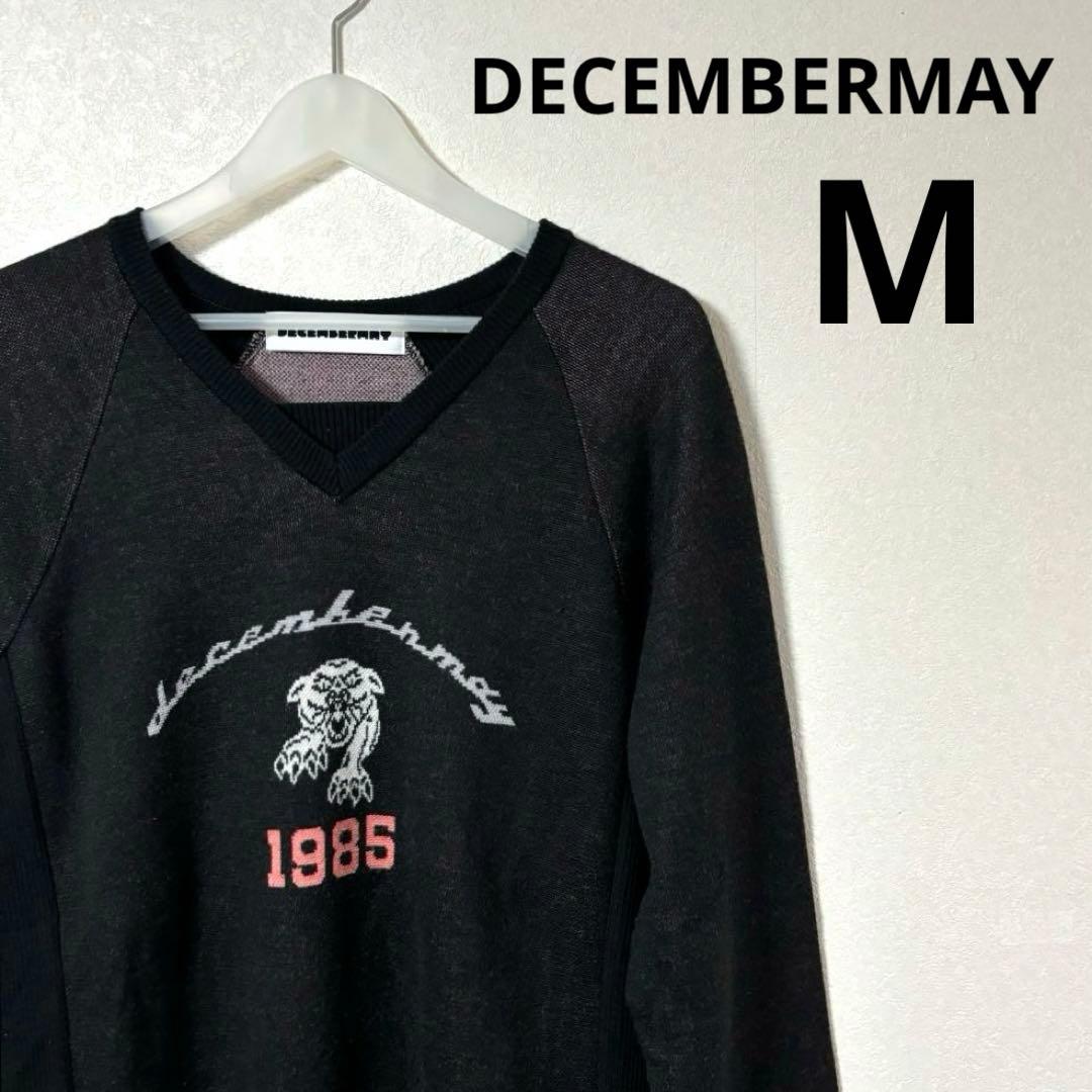 DECEMBERMAY ゴルフ　ニット　Vネック　M