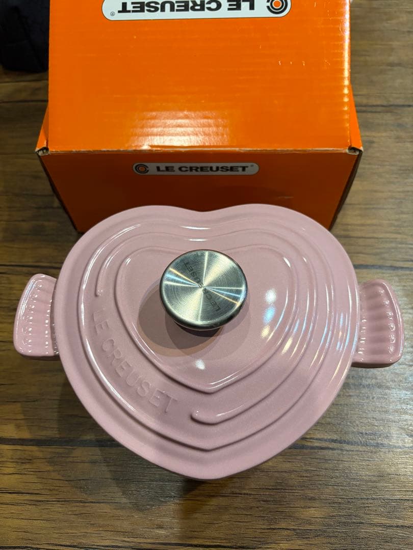 LE CREUSET ハート型 両手鍋 ピンク