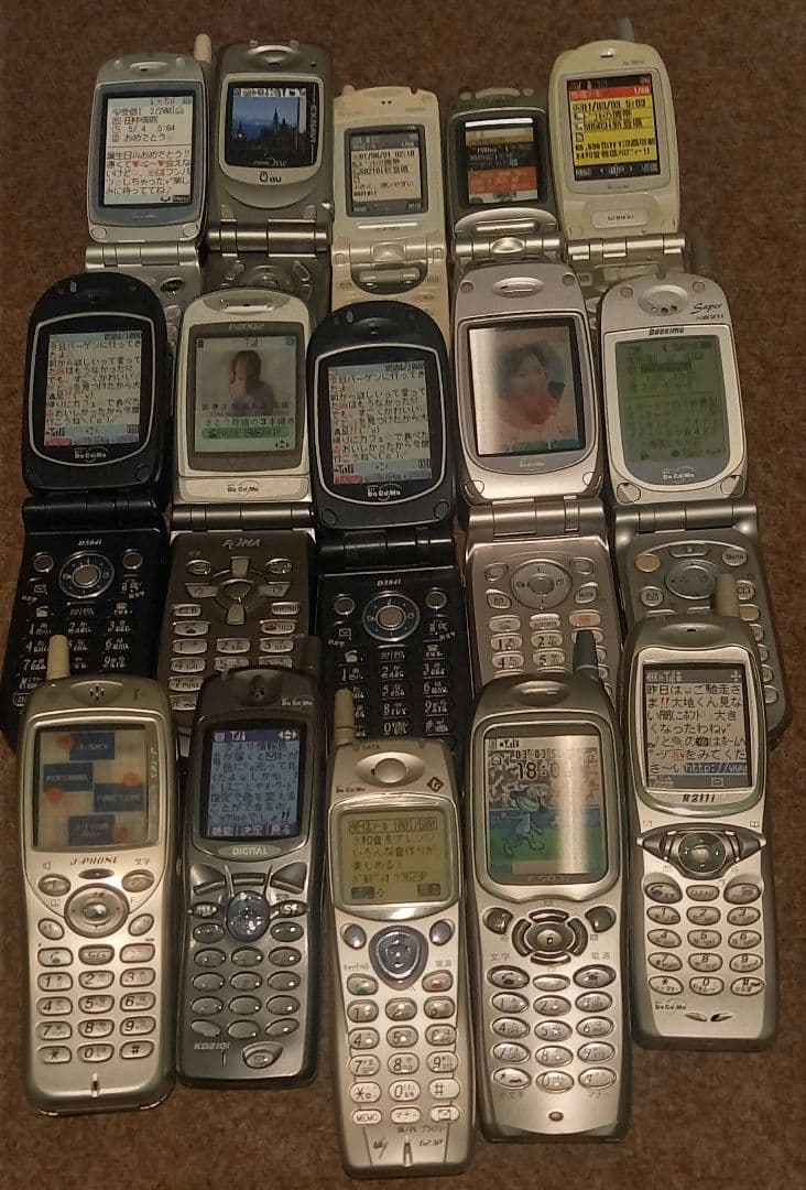 携帯電話　展示用模型　15台セット　希少90年代ガラケー