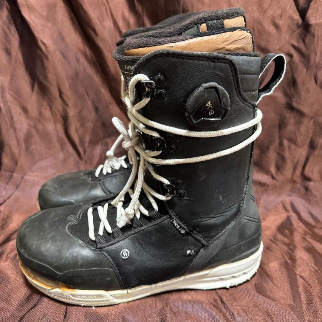 名機 RIDE ライド スノーボードブーツ FUSE 27.0cm BOA