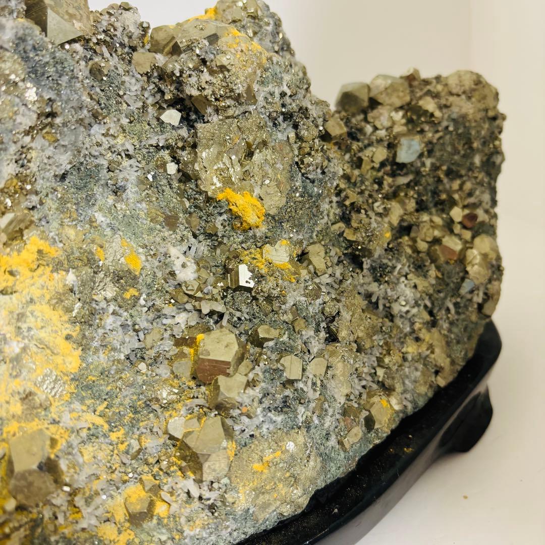 天然パイライト クラスター パワーストーン 鉱物 原石 鉱石 水晶 黄鉄鉱