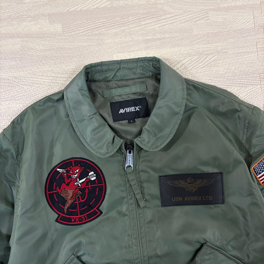 極美品✨アヴィレックス　MA-1　トップガン　CWU 36P VX-31　L