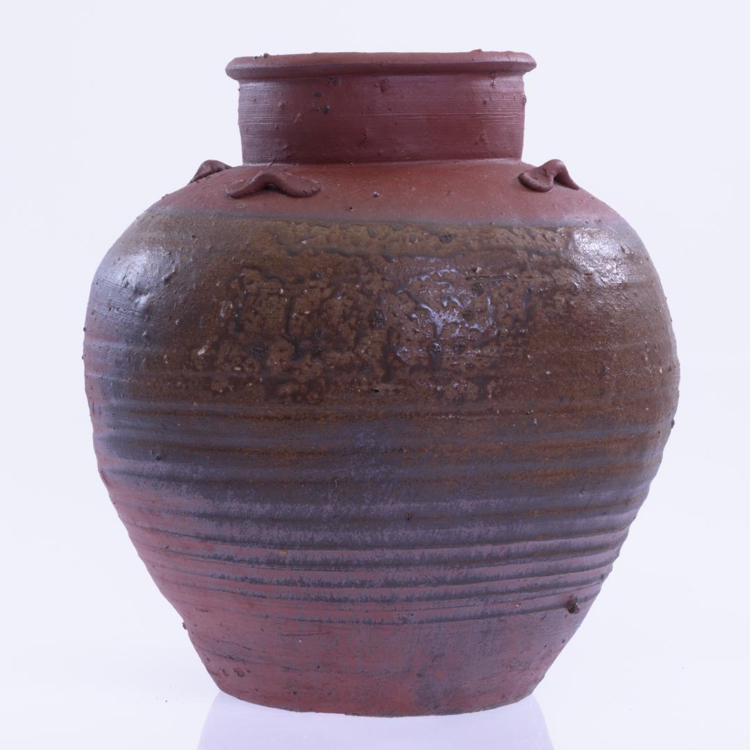 備前焼　茶道具　華道具　骨董品　高さ約260mm　幅約220mm