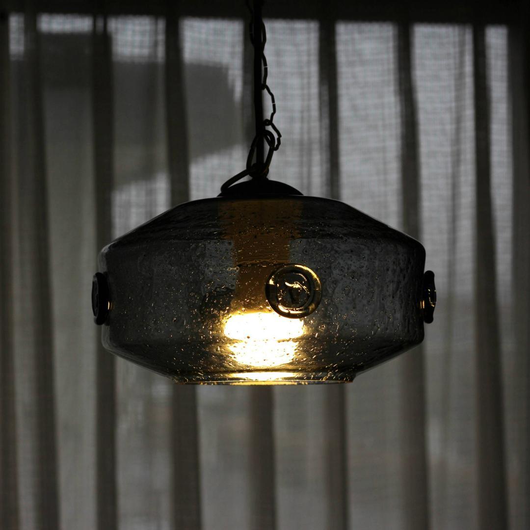 【貴重】エリックホグラン　Erik Hoglund　ペンダントライト　北欧ガラス