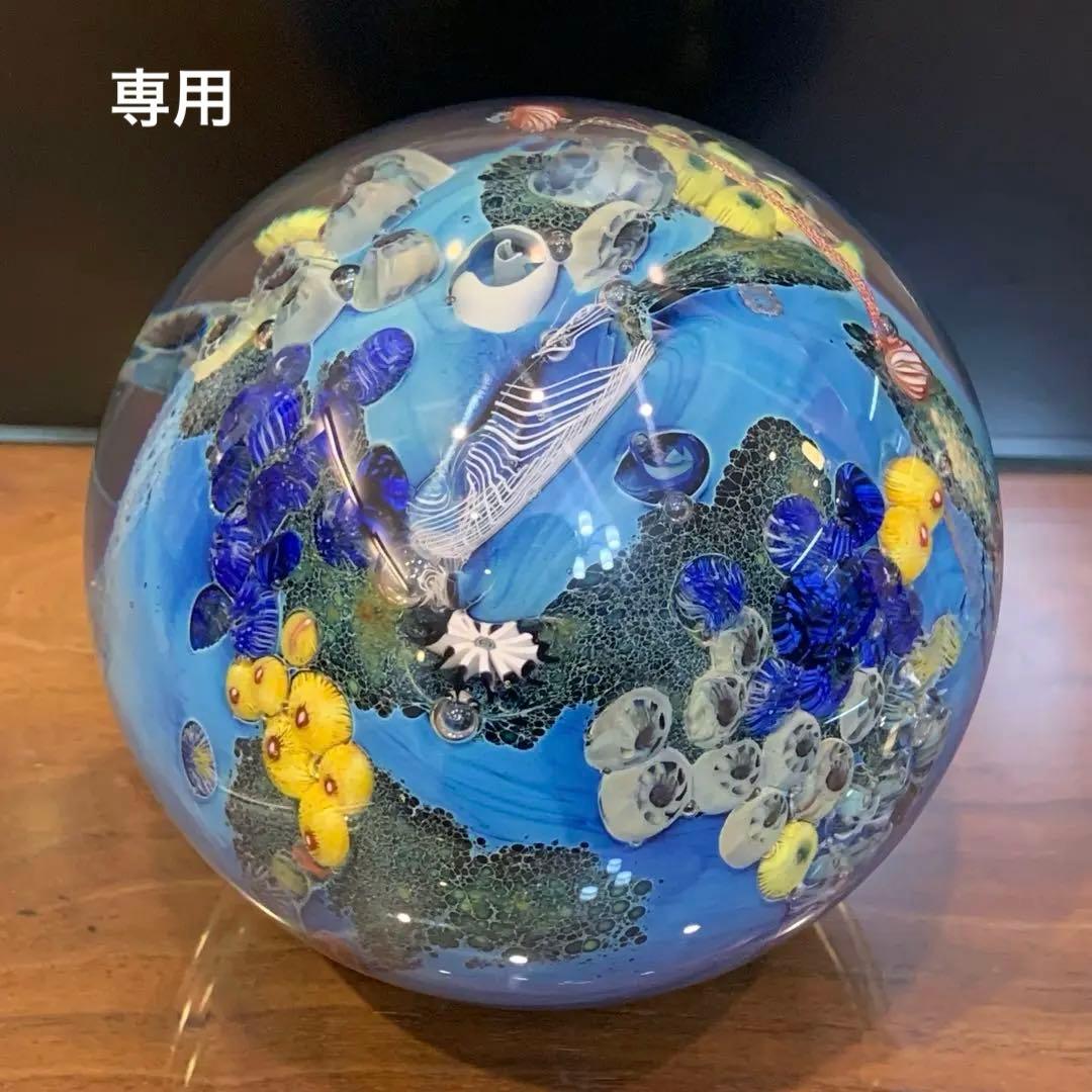 Josh Simpson「Megaplanet」No.5 ガラスアート 置物