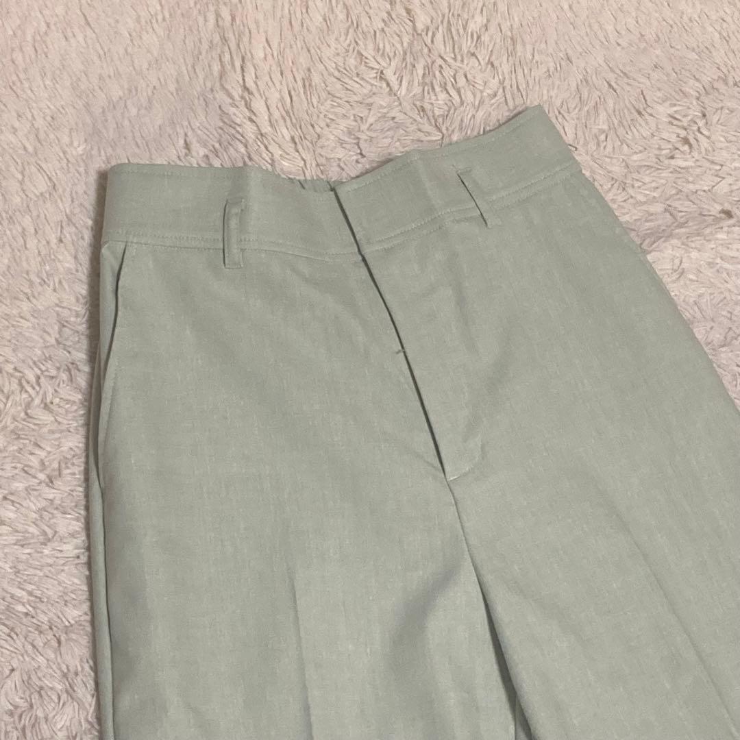 NOLLEYS【新品未使用】リネン混 グリーン ダブル ジャケット ワイドパンツ