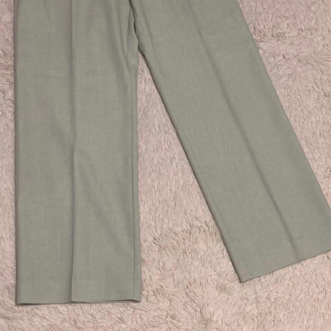 NOLLEYS【新品未使用】リネン混 グリーン ダブル ジャケット ワイドパンツ