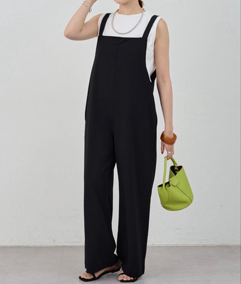 シーナリー　SHENERY カットジョーゼットキャミサロペット・オーバーオール