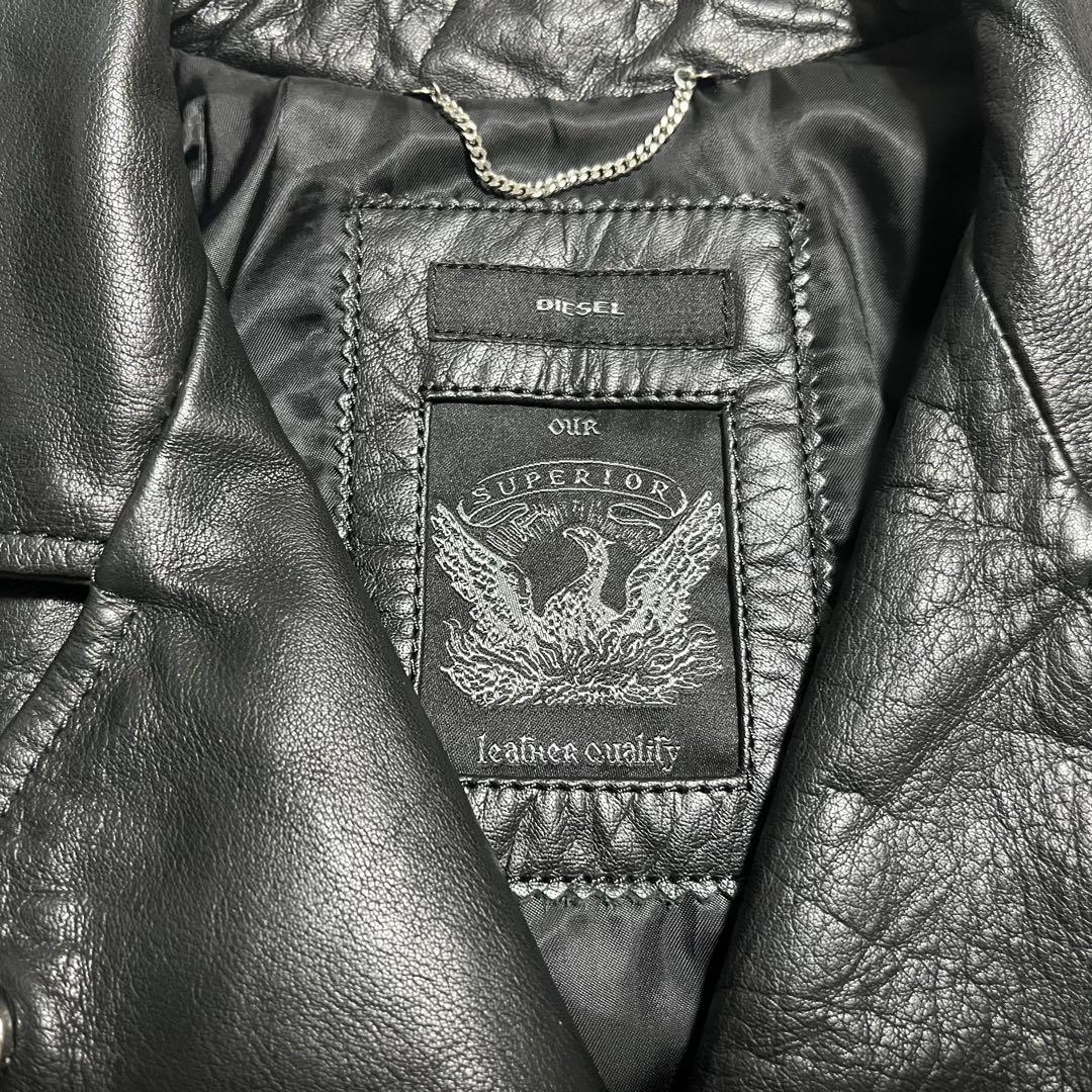 DIESEL/ディーゼル/ライダースジャケット/M/ブラック