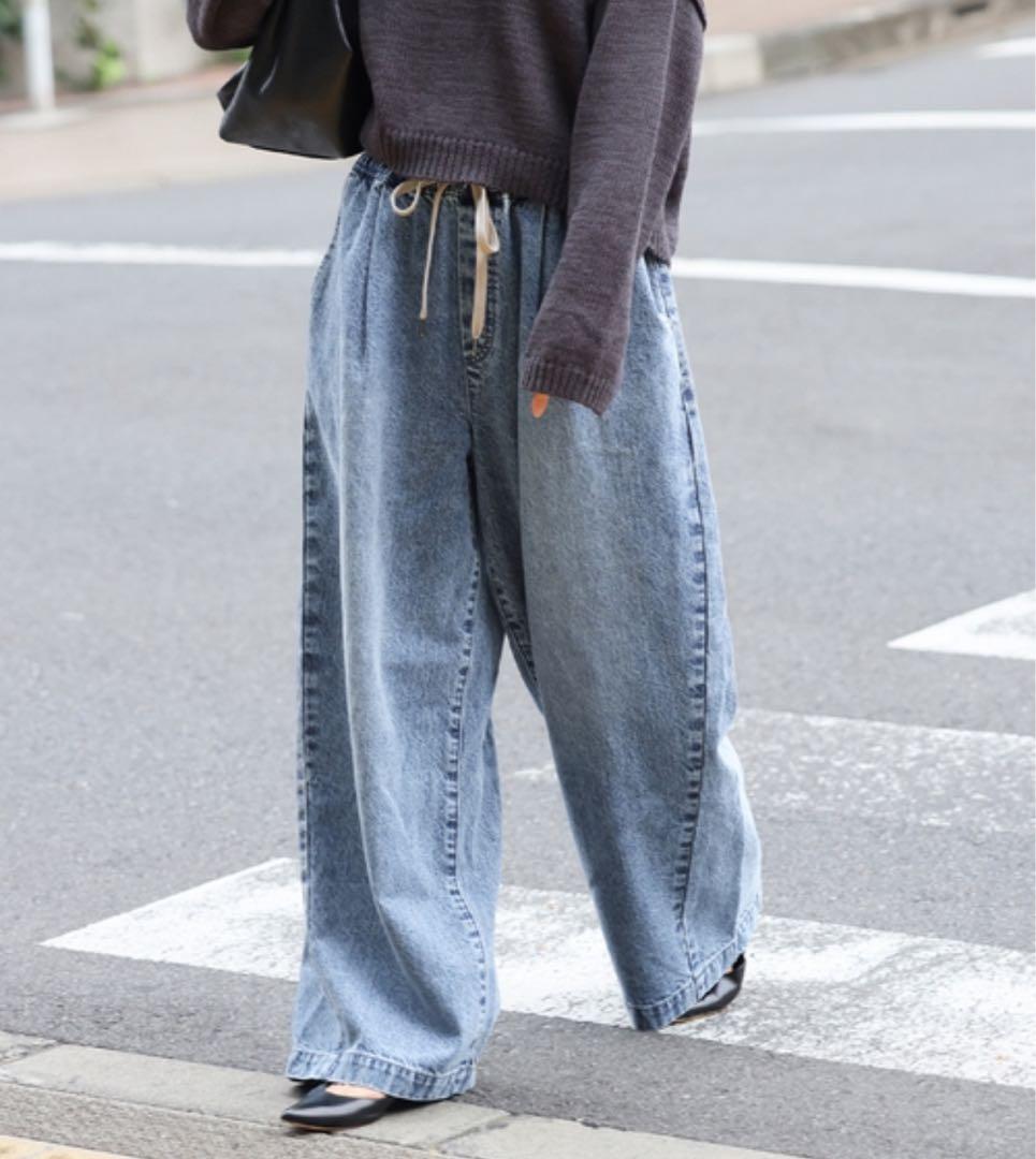 JOURNAL STANDARD イージーデニムワイドパンツ