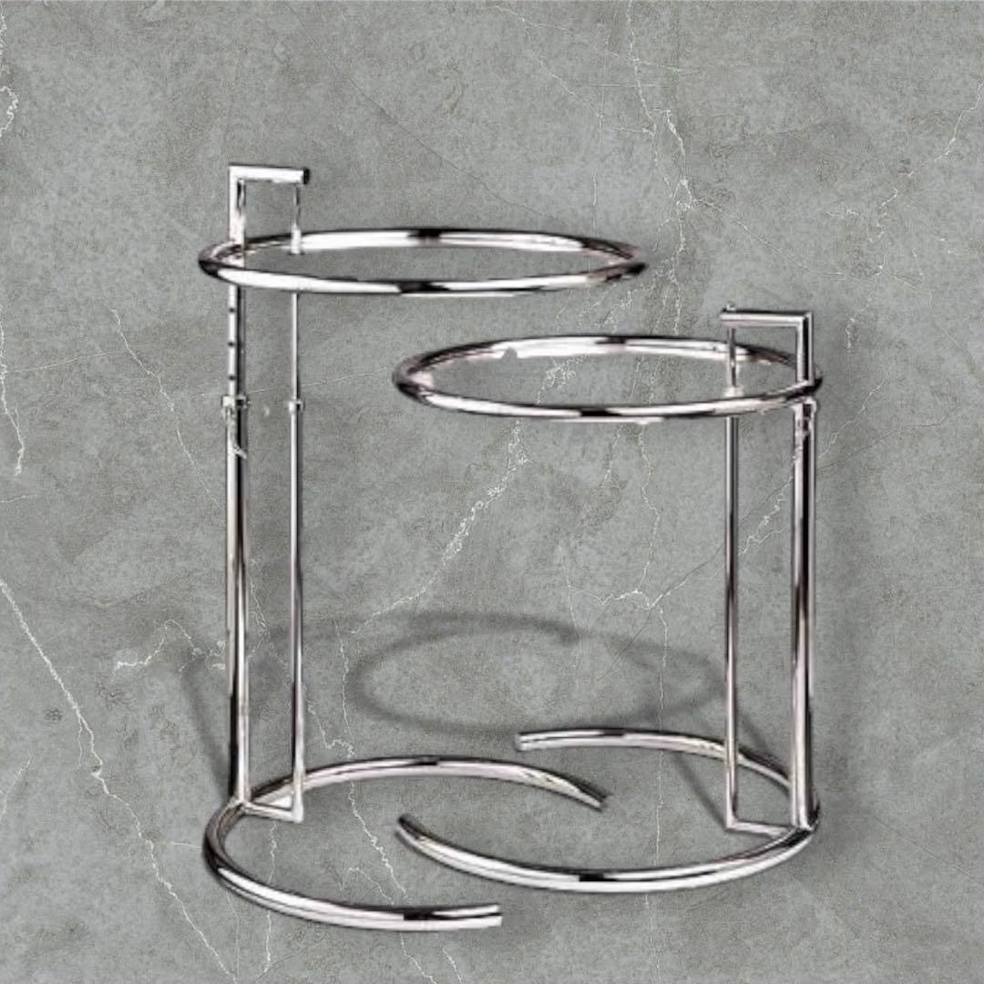 アイリーングレイ アジャスターテーブル サイドテーブル 2脚セット