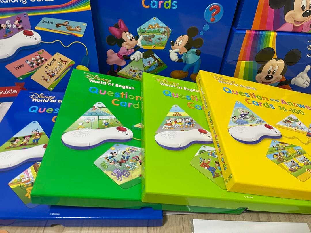 DWE ディズニー英語システム　トークアロング　Q&Aカードセット 美品　626