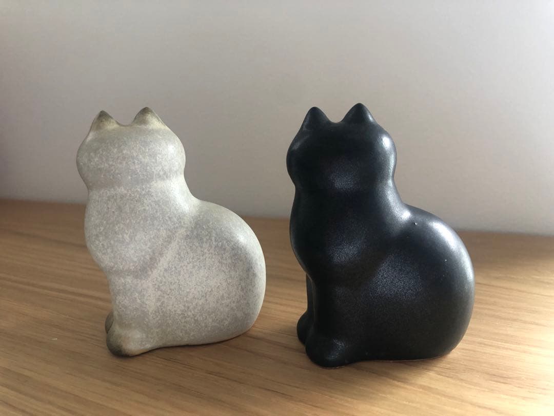 Lisa Larson リサ・ラーソン マンズ 黒白セット