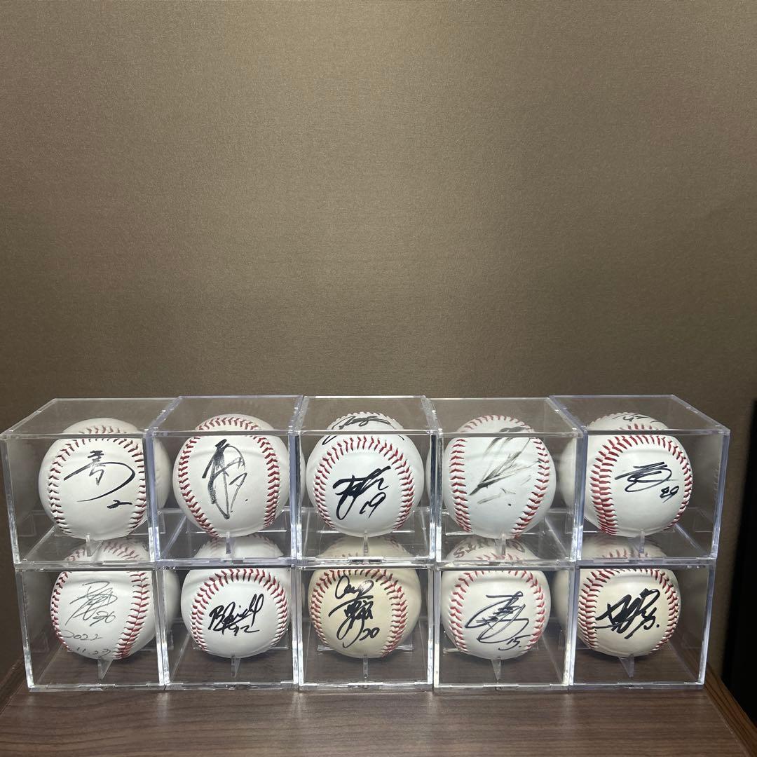 直筆サインボール10個セット ケース付き