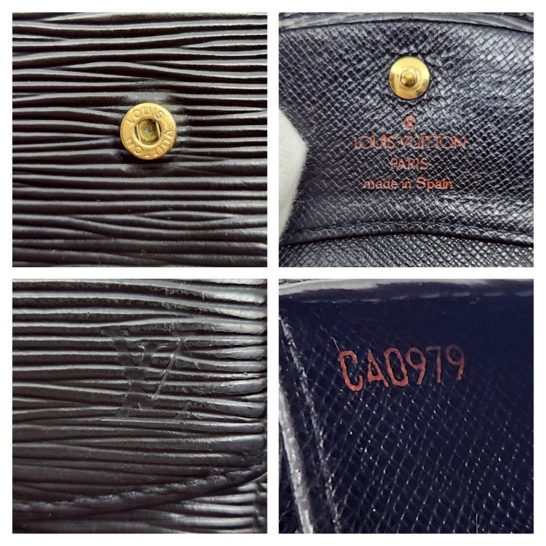 極美品 ルイヴィトン エピ ポルトモネ サーンプル 黒ケースM63412
