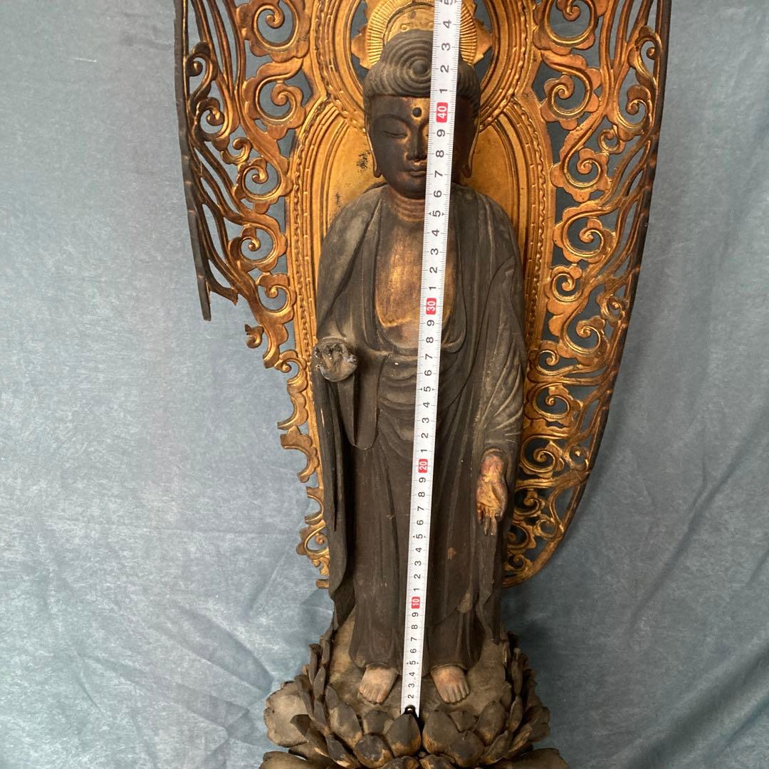 阿弥陀如来　仏像　玉眼　木彫