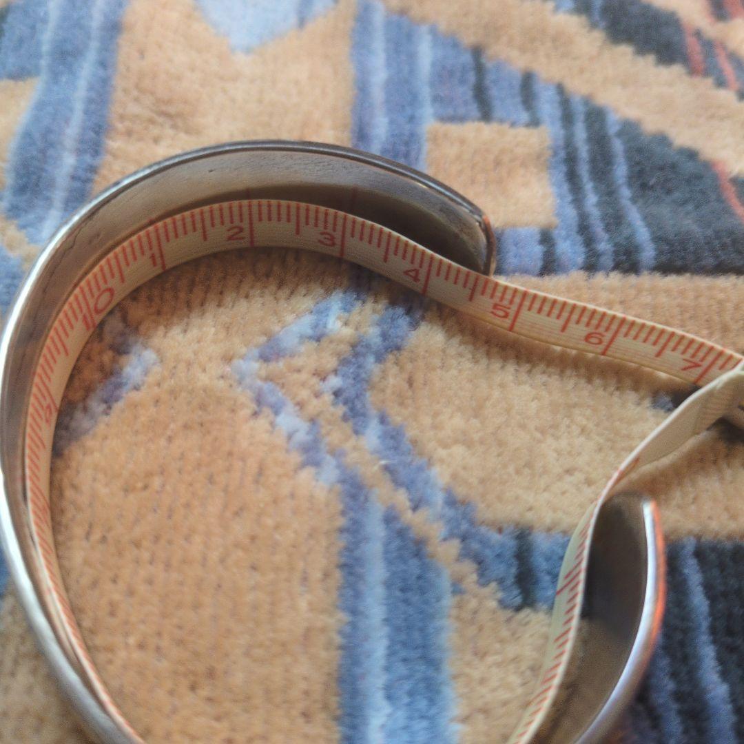 ナバホ族Bruce Morganブルースモーガン バングル15mm幅 14K