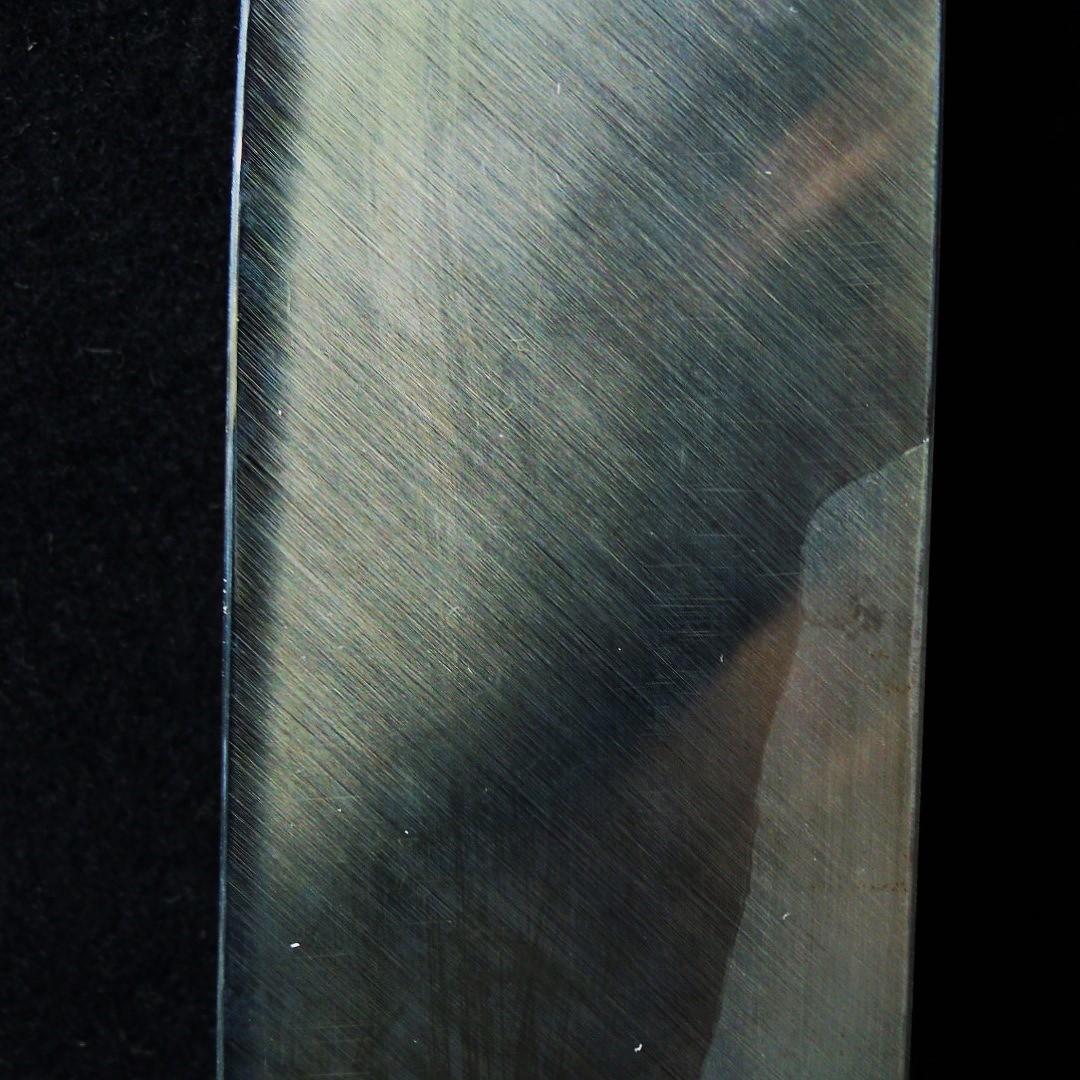 安重打刃物店 菜切り和庖丁 在銘 水牛柄 未使用 京都老舗 新店舗移転時の整理品