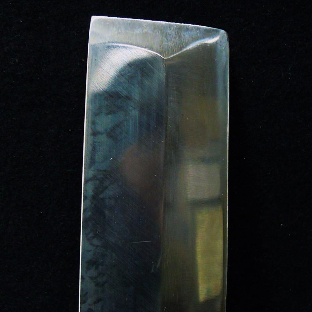 安重打刃物店 菜切り和庖丁 在銘 水牛柄 未使用 京都老舗 新店舗移転時の整理品