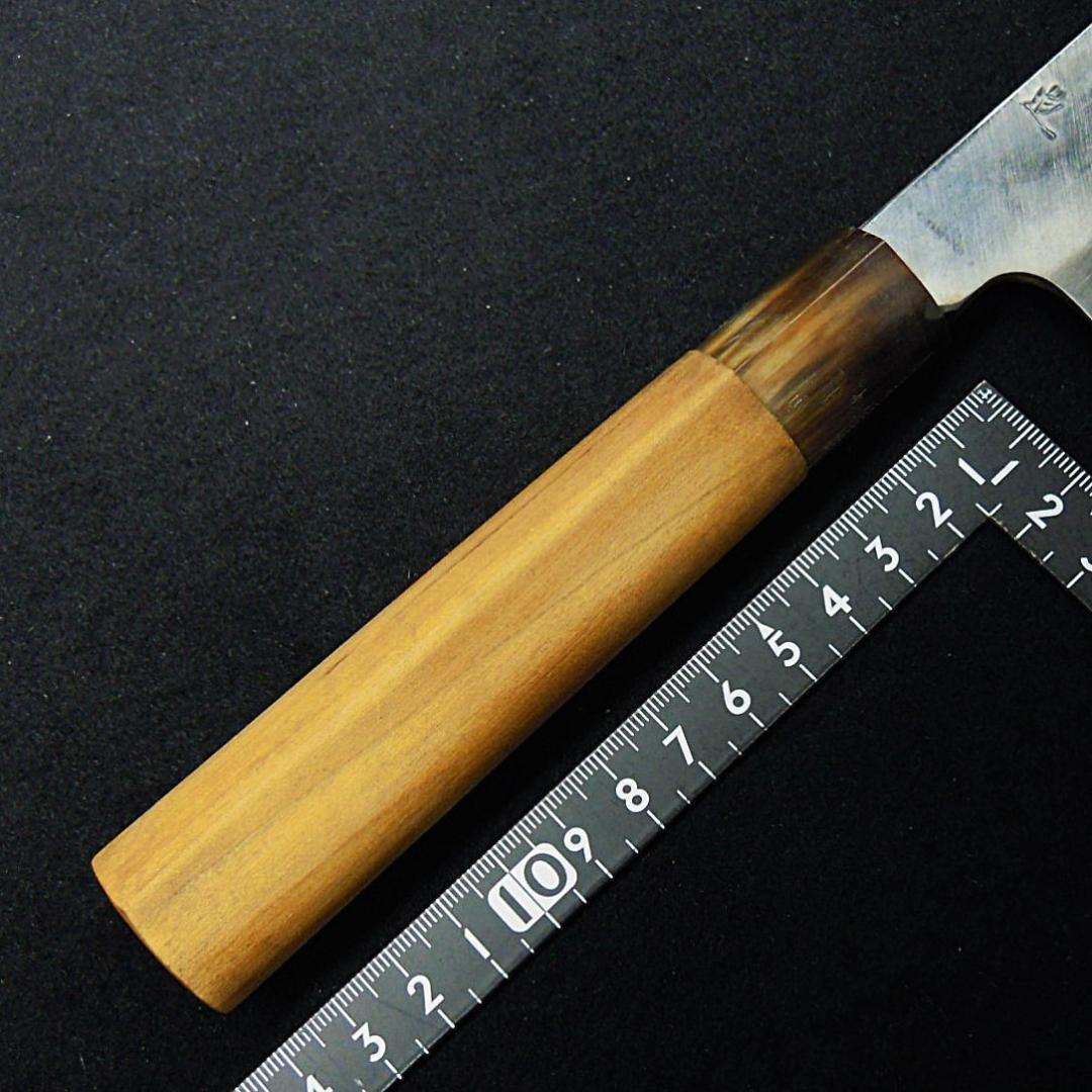 安重打刃物店 菜切り和庖丁 在銘 水牛柄 未使用 京都老舗 新店舗移転時の整理品
