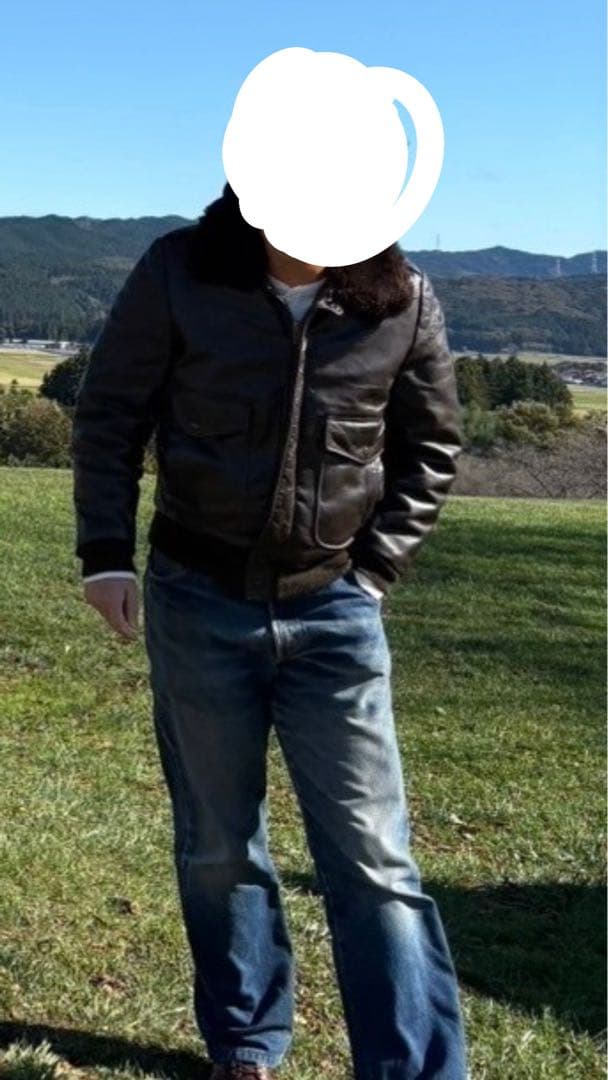 Excelled G-1本革　フライトジャケット ボア