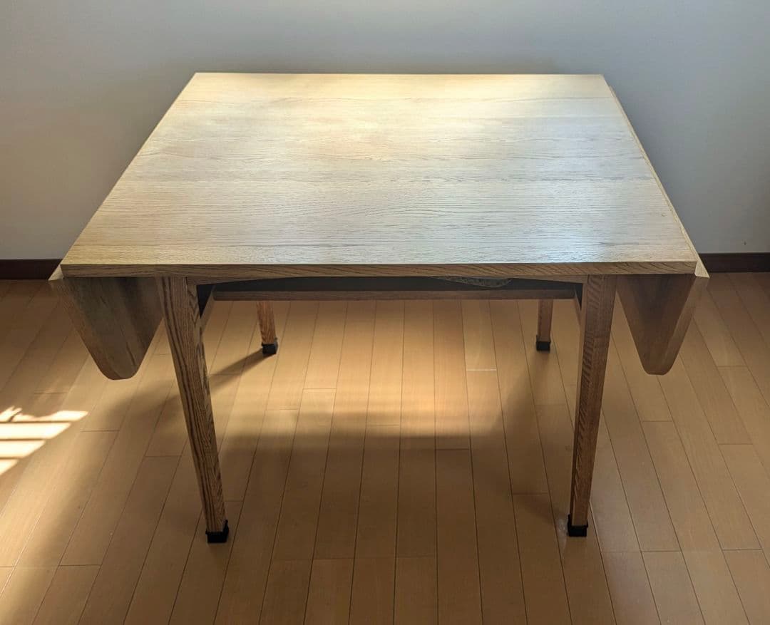 【良品】【送料込】unico  ダイニングテーブル（バタフライテーブル）