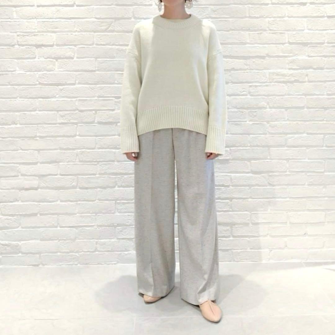 【 GALERIE VIE 】ファインウーステッド クルーネックニット