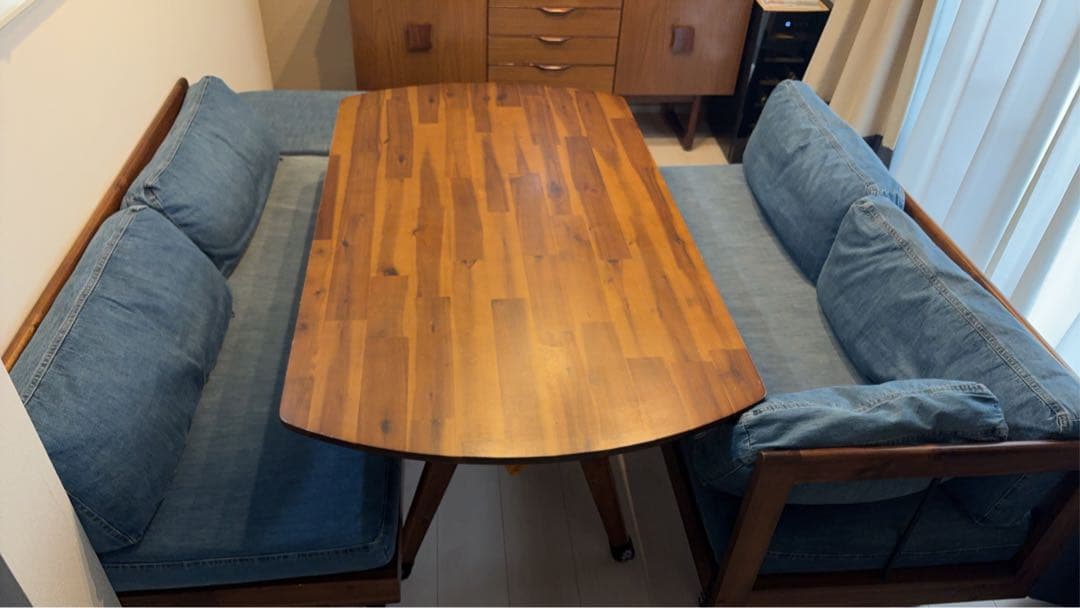 無料で届けます！　unico ダイニングソファセット