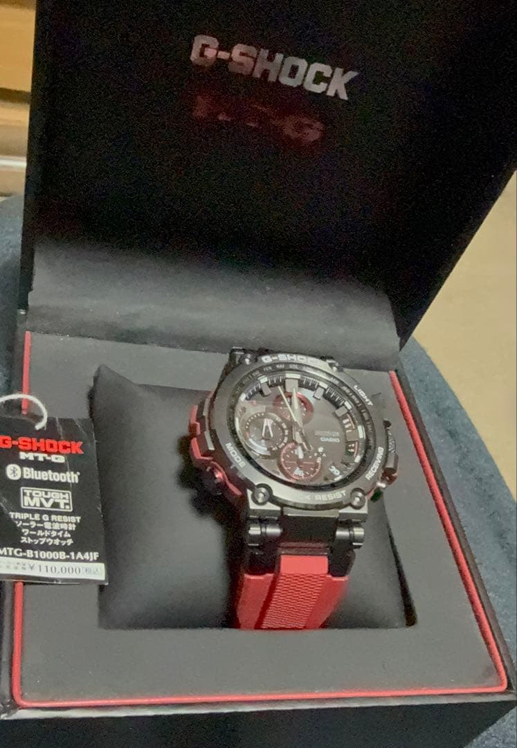 G-SHOCK MTG-B1000B-1A4 メンズ レッドxブラック