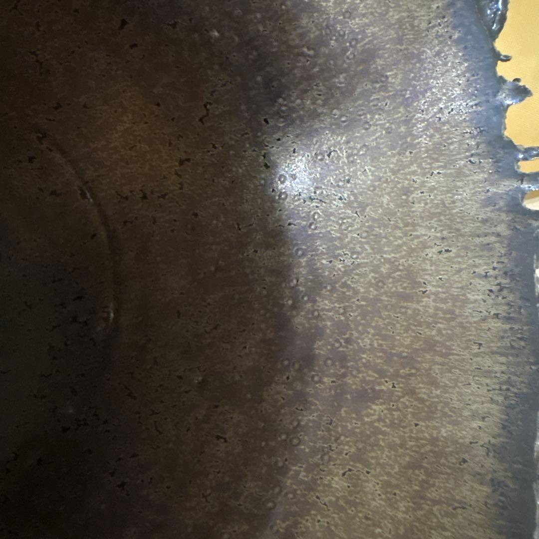 新品未使用　花器　裂開文　結晶天目　藤井茂男　優美　生け花フラワーアレンジ　共箱