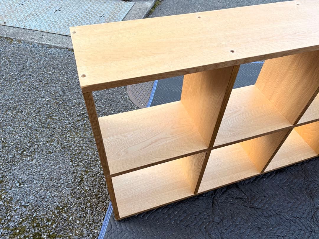 【状態良い】無印良品 木製収納棚 5段2列 ナチュラル