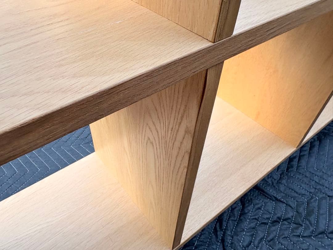 【状態良い】無印良品 木製収納棚 5段2列 ナチュラル