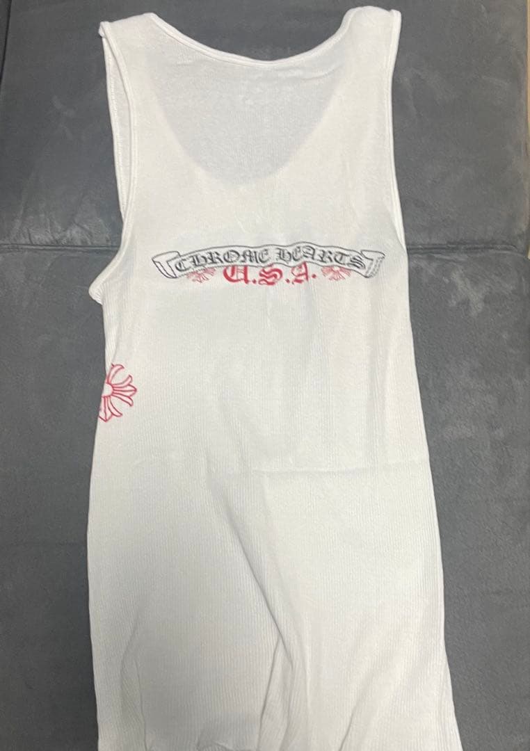 クロムハーツ　ホワイト タンクトップ Chrome Hearts