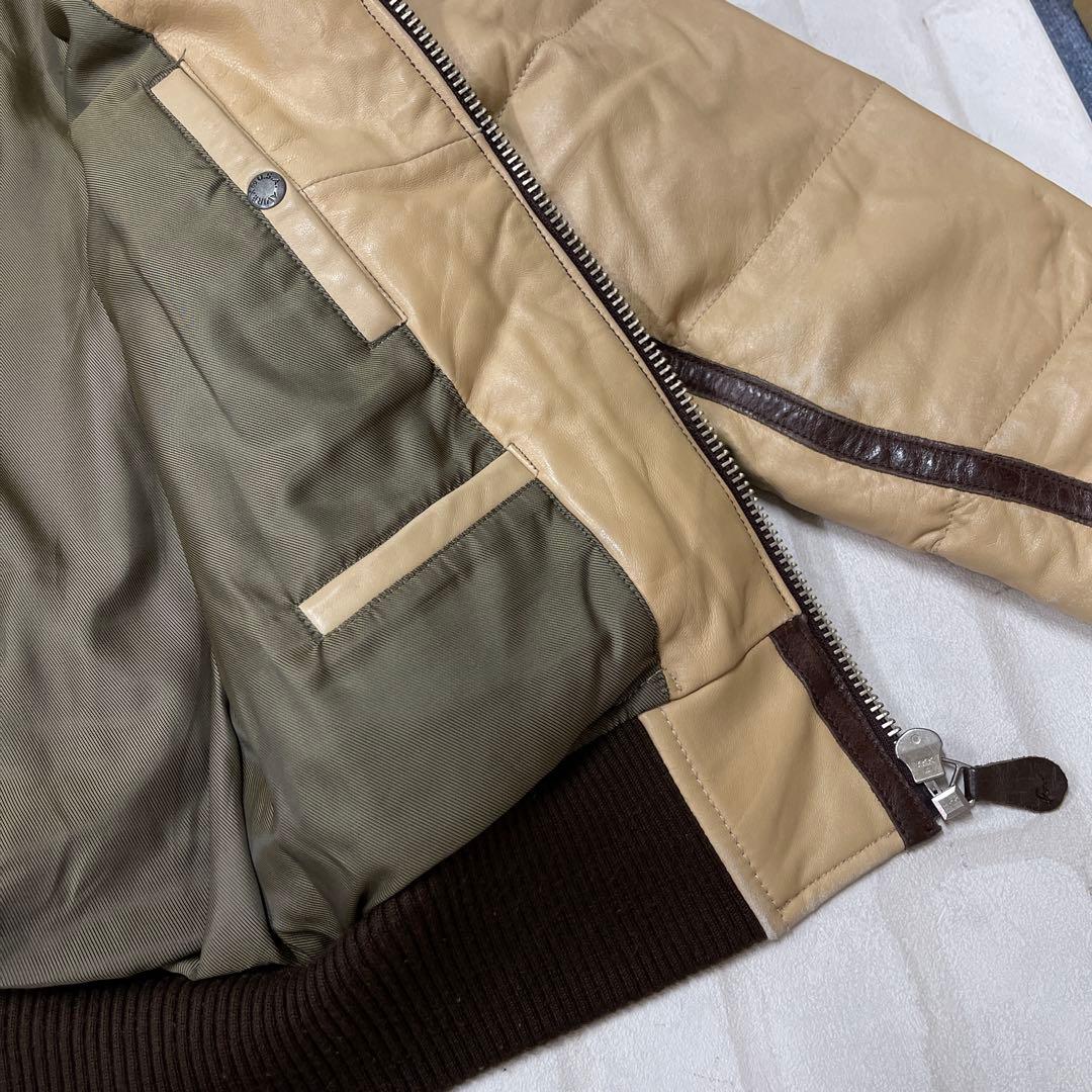 値下げ アヴィレックス AVIREX LTD 羊牛革 レザー ボア フライトJK