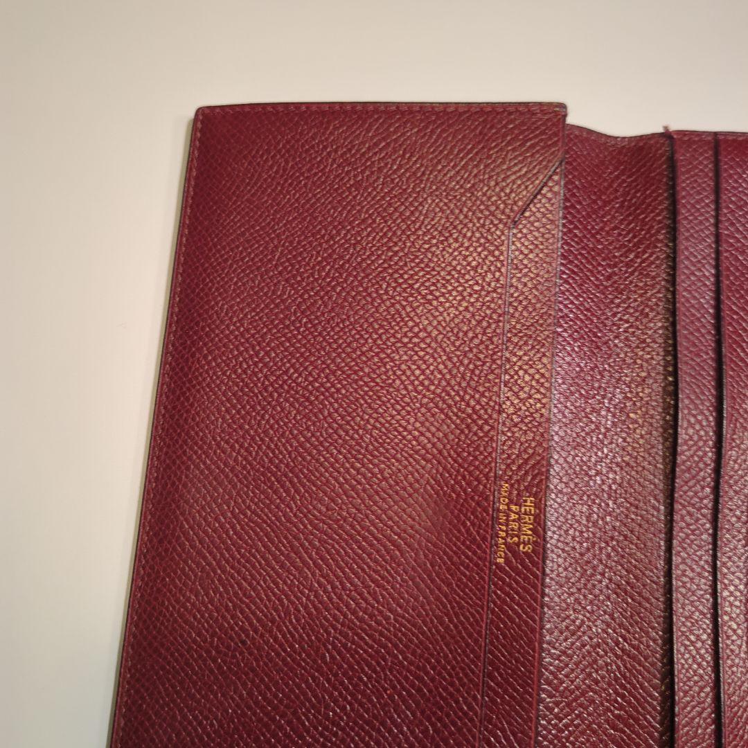 HERMES　エルメス　札入れ　MC2 フレミング　長財布　ボルドー