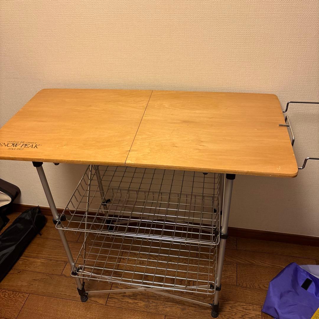  PEAK フィールドキッチンテーブル 収納棚付き✨