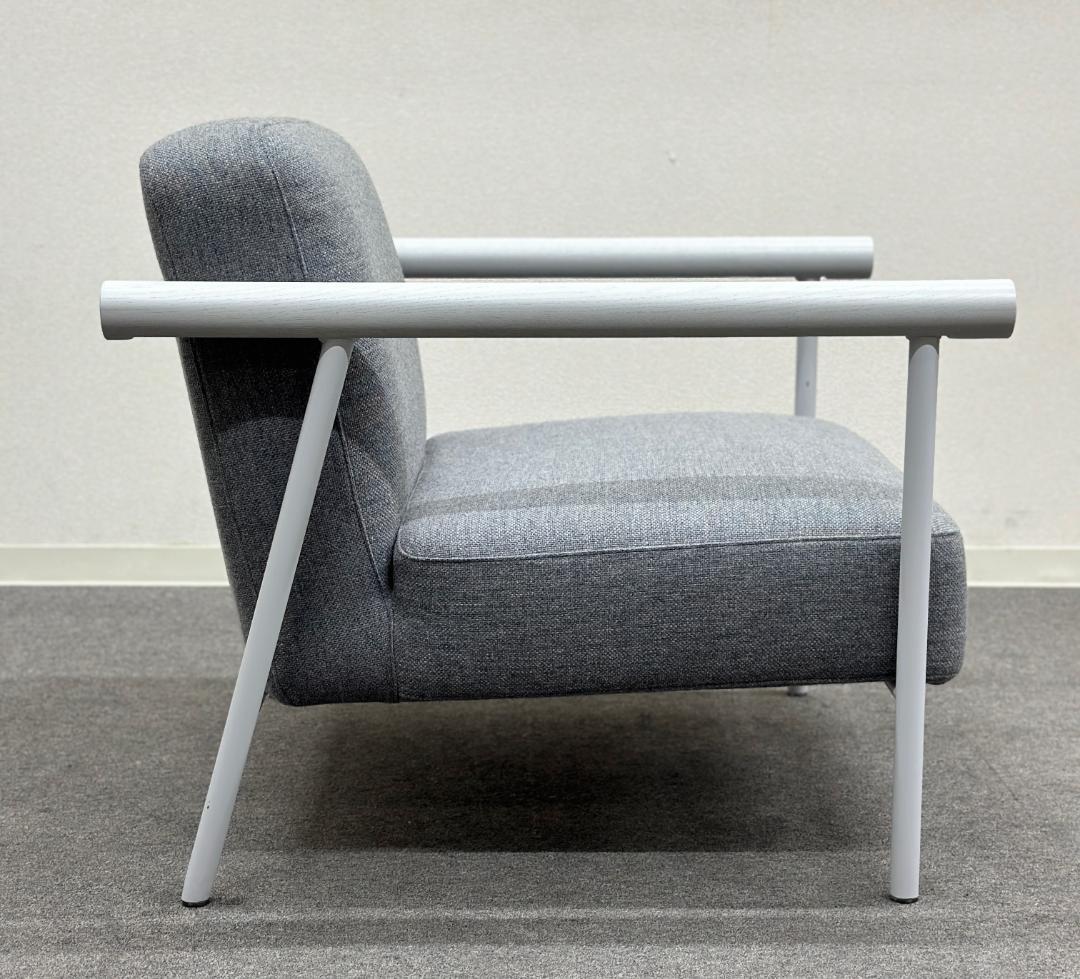 ベラコンテ■レール　ラウンジソファ　1P　グレー　シンプル　パモウナ取り扱い