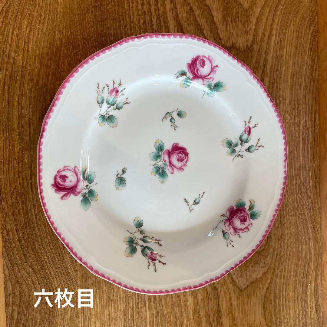 アンティークローズ　リチャードジノリ　プレート　6枚セット　19センチ　デザート