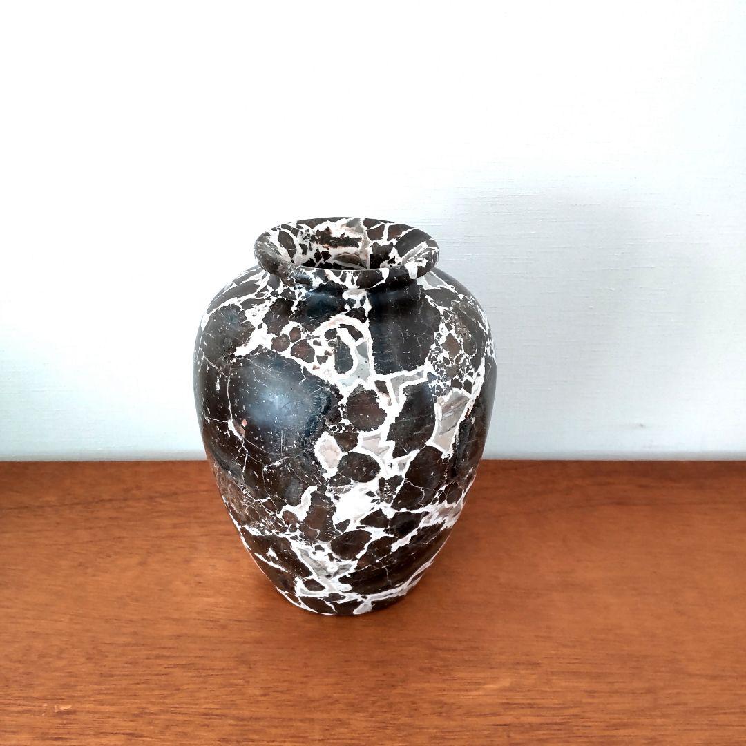 Onyx Vase　オニキス　フラワーベース　デザイン花器　ブラウンマーブル