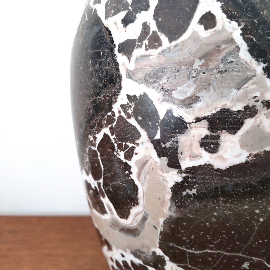 Onyx Vase　オニキス　フラワーベース　デザイン花器　ブラウンマーブル