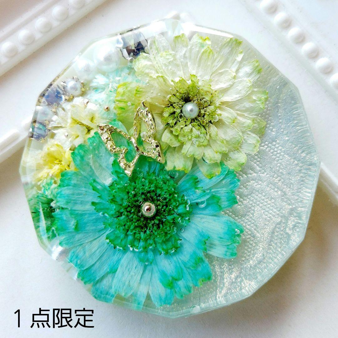 【1577】レジン　マトリカリア　ヘアゴム　ポニーフック　ブロ―チ　ハンドメイド