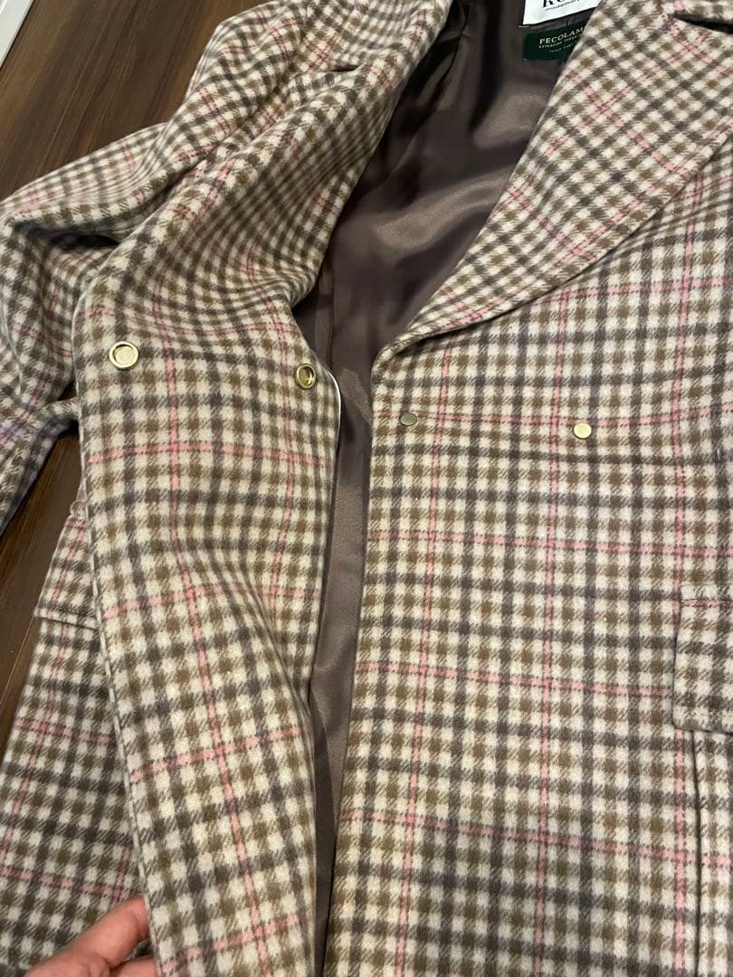 ❇︎スヌコ❇︎ 　　ROPE ロングコート　チェックロングコート